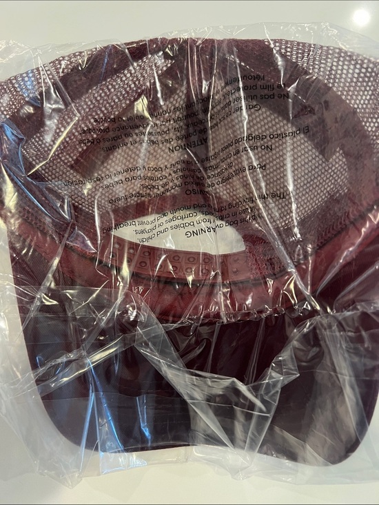 Anthropologie Worn West Trucker Hat Maroon Chalet Cowboy Social Club NWT